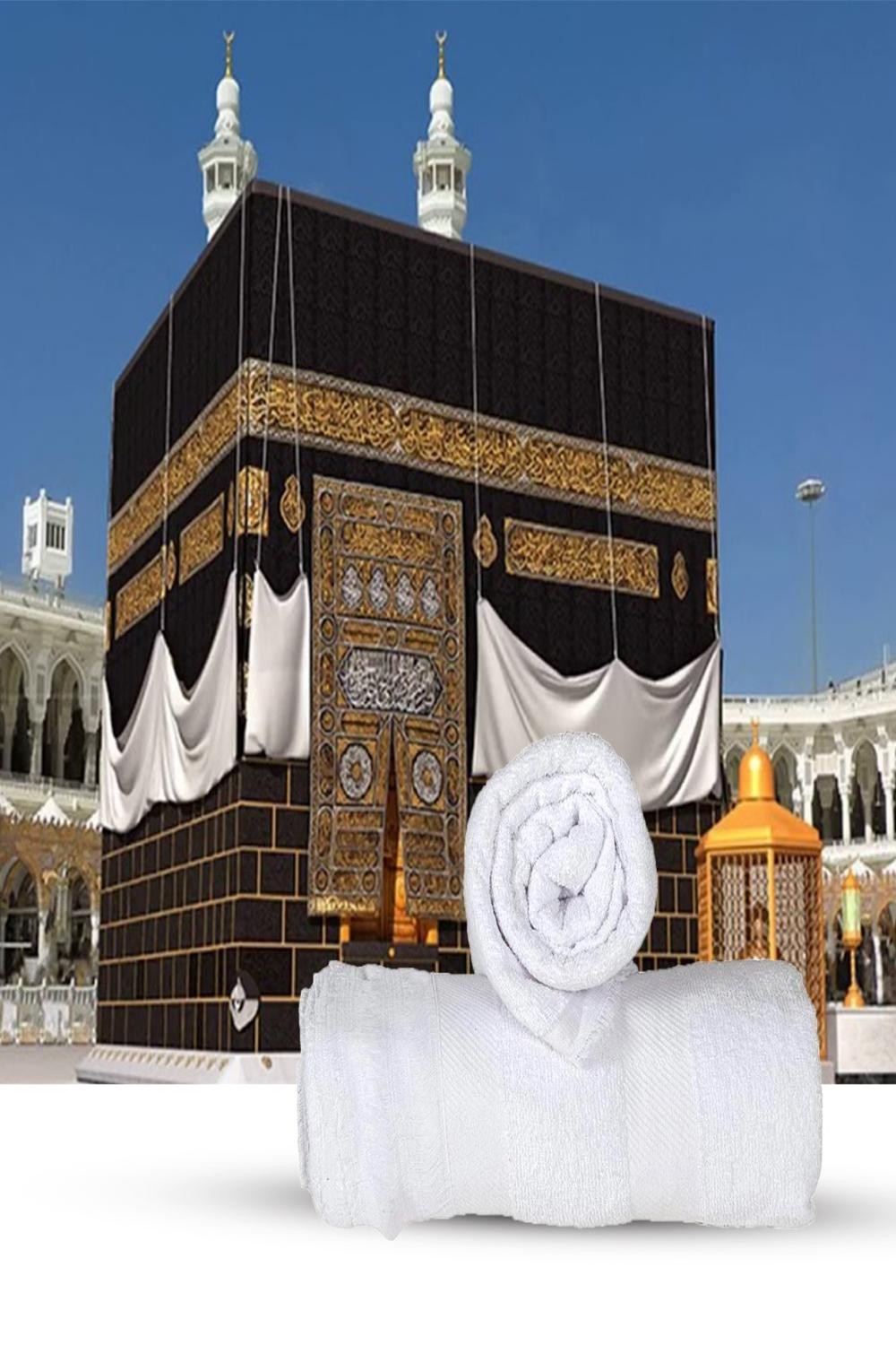 IHRAM pour Hajj et Omra 100 % Coton Égyptien – Sans Bouton – SAFWA