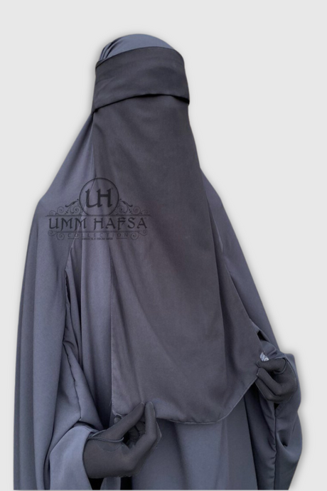 Niqab casquette 1 voile 60cm Umm Hafsa