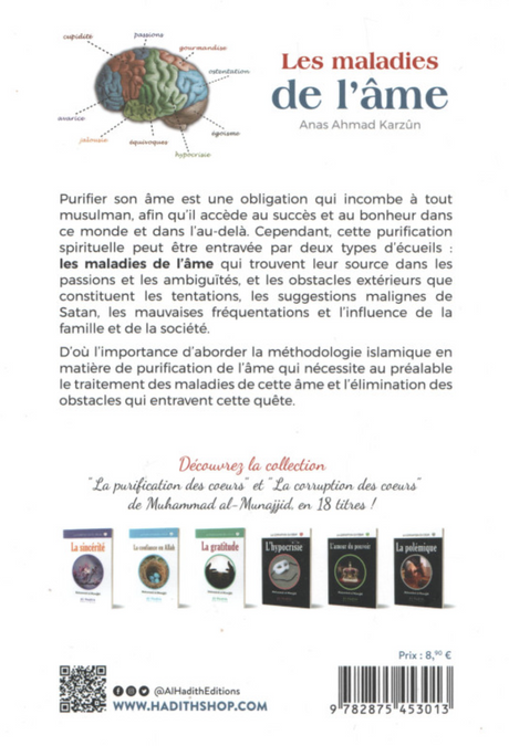 Les maladies de l'âme symptômes, causes et remèdes de Anas Ahmad Karzûn - Edition Al-Hadith
