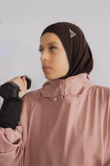 Hijab Sport Femme SafwaFlow™ – Respirant, Anti-Transpiration, Maintien Parfait, Confort Actif