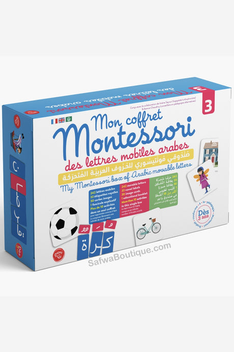 Mon coffret Montessori 3 des lettres mobiles arabes - Graine de foi