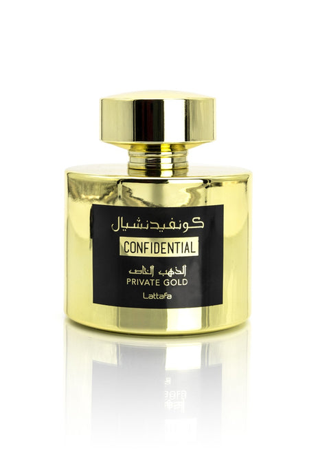 Eau de Parfum Confidential Private Gold 100mL Lattafa - Lattafa Perfumes Dubaï