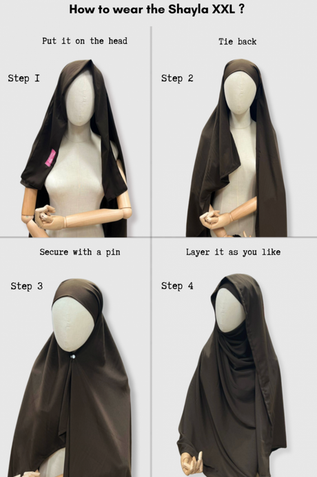 Hijab PAE XXL – Shayla Prêt à Enfiler – Umm Hafsa