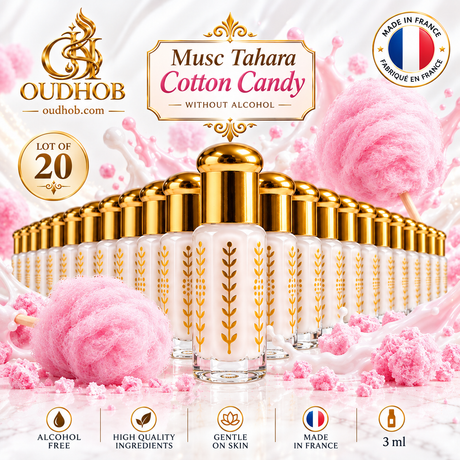 Musc Tahara Barbe à Papa – Musc Intime Sans Alcool 3 ml - Fabriqué en France – OudHob | عود الحب