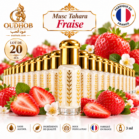 Musc Tahara Fraise – Intimmusk uten alkohol 3 ml - Produsert i Frankrike – OudHob | عود الحب