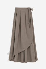 Umm Hafsa – Saia Envelope Comprida, Larga e Fluida – Woolpeach Premium