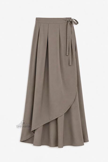 Umm Hafsa – Saia Envelope Comprida, Larga e Fluida – Woolpeach Premium
