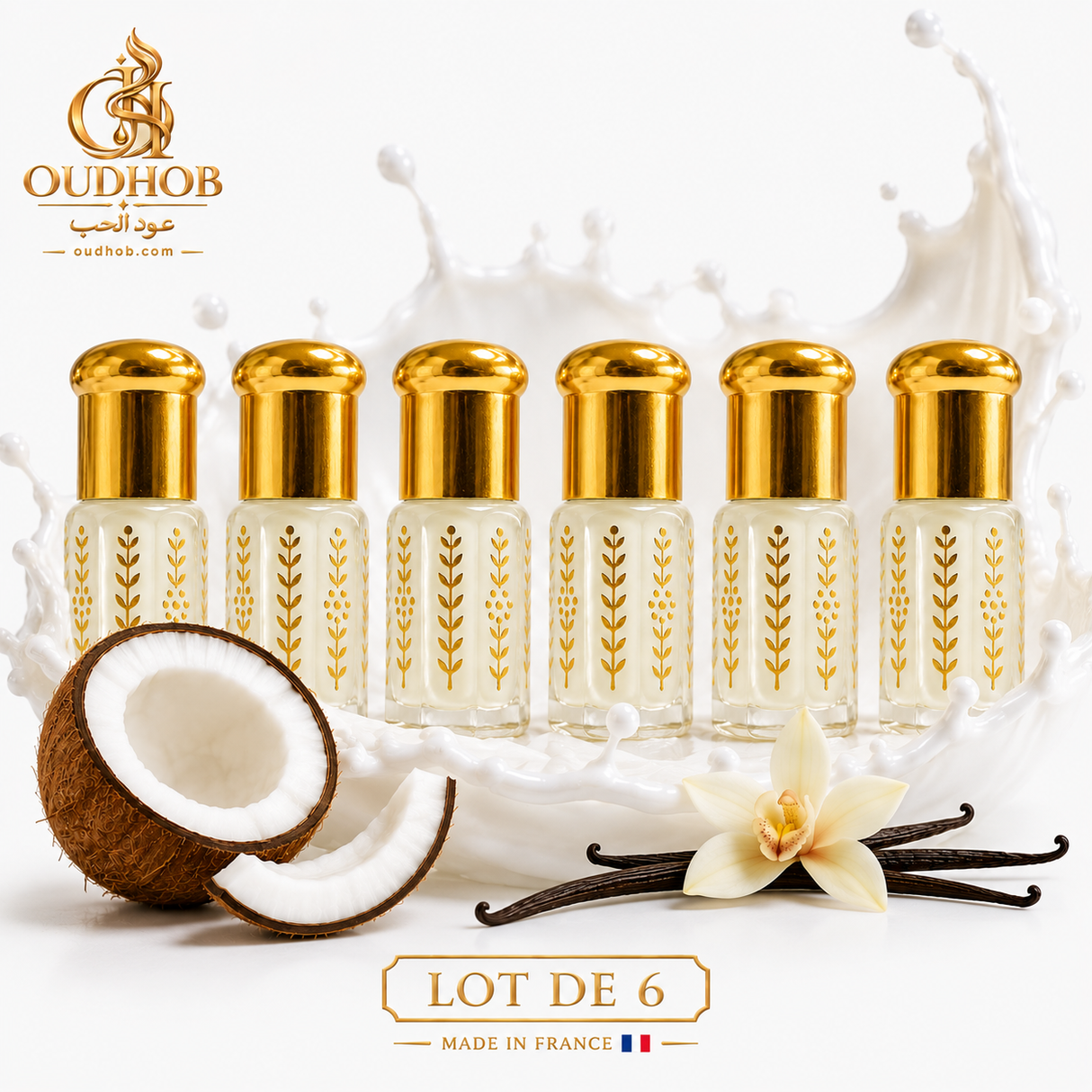 Musc Tahara Coco Vanille – Intim Musk Uden Alkohol 3 ml – OudHob | عود الحب