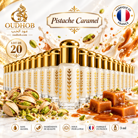 Musc Tahara Pistache Caramel – Musc Intime Sans Alcool 3 ml - Fabriqué en France – OudHob | عود الحب