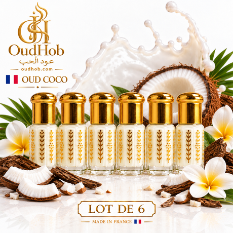 Musc Tahara Oud Coco – Intim Mysk Utan Alkohol 3 ml – Tillverkad i Frankrike – OudHob | عود الحب